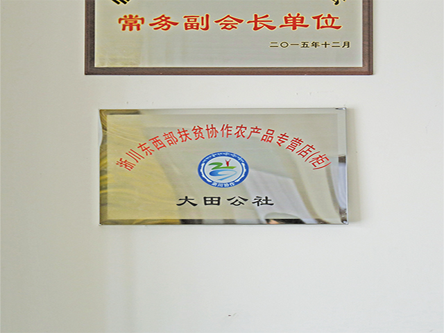 熱烈慶祝大田公社成為浙川東西部扶貧協(xié)作農(nóng)產(chǎn)品專營店